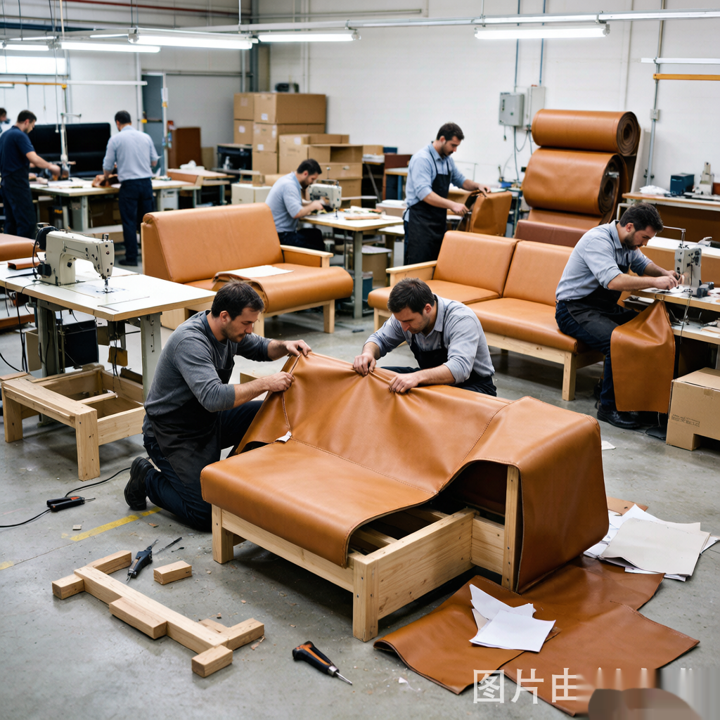 家具革生产现场